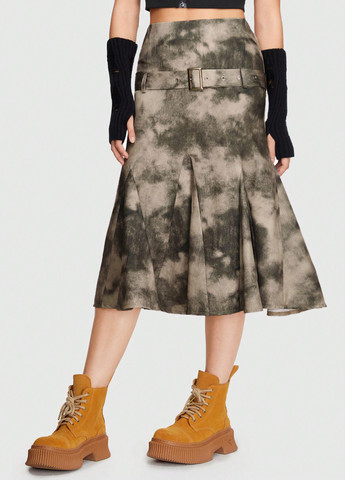 Разноцветная кэжуал тай-дай юбка SHEIN годе
