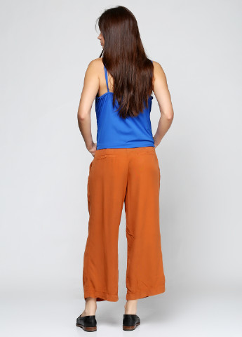 Оранжевые кэжуал демисезонные клеш брюки Rinascimento