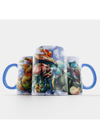 Чашка Fan Girl Черизард Эд Венузавр Пикачу Бластойз Снорлакс Покемоны - Pokemon 330 мл (254915414)
