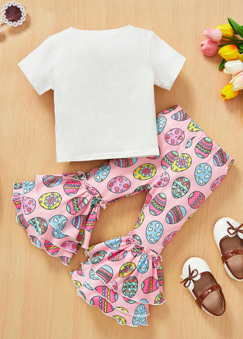 Комбинированный летний комплект (футболка, брюки) SHEIN