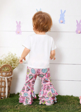 Комбинированный летний комплект (футболка, брюки) SHEIN