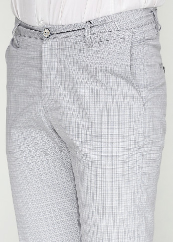 Светло-серые классические демисезонные прямые брюки IQ Fashion