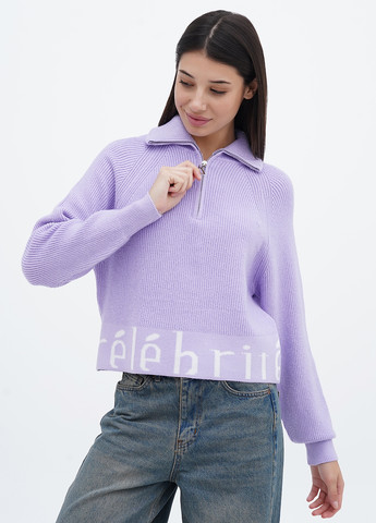 Бузковий демісезонний светр M@C