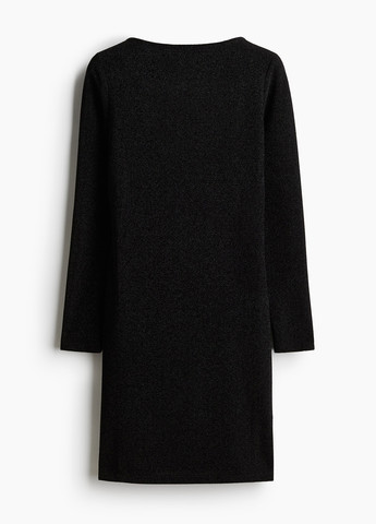 Чорна кежуал сукня H&M однотонна