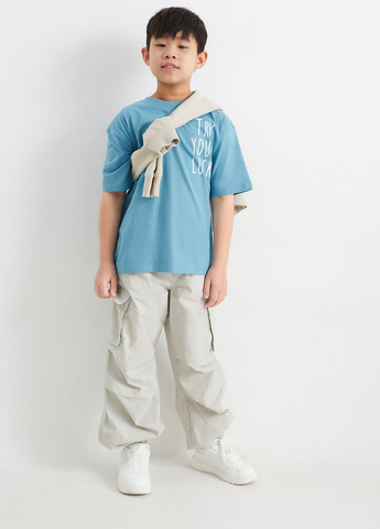 Сіро-голубий літня футболка C&A