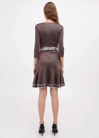 Оливкова (хакі) кежуал сукня Sassofono Club однотонна