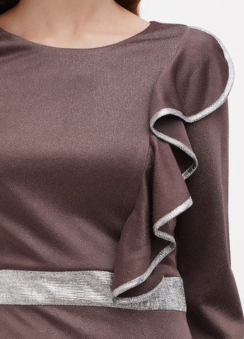 Оливкова (хакі) кежуал сукня Sassofono Club однотонна