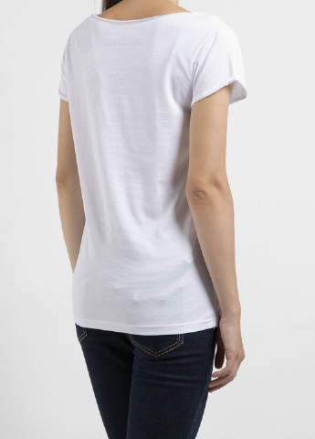 Белая футболка с принтом Too young Ko Samui - (250382597)