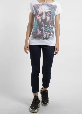 Белая футболка с принтом Too young Ko Samui - (250382597)