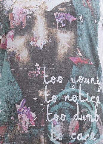 Белая футболка с принтом Too young Ko Samui - (250382597)