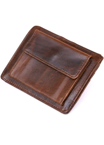 Кожаный кошелек мужской 12х8,5х1 см Vintage (255406088)