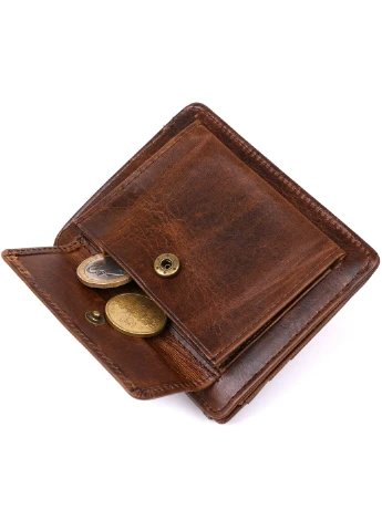 Кожаный кошелек мужской 12х8,5х1 см Vintage (255406088)