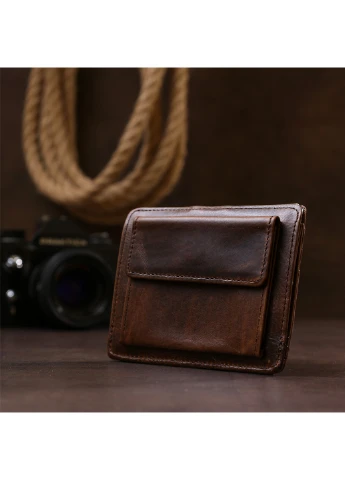 Кожаный кошелек мужской 12х8,5х1 см Vintage (255406088)