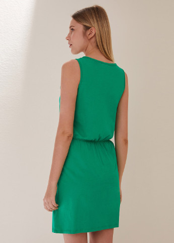 Сукня DeFacto сукня-майка зелений кежуал трикотаж, бавовна