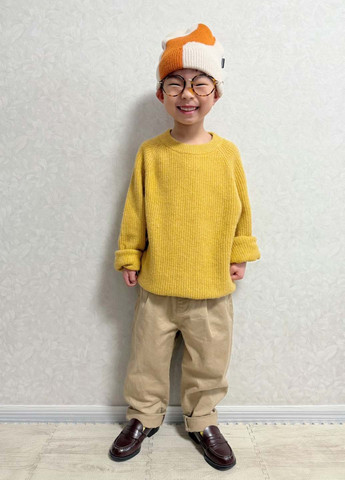 Желтый демисезонный джемпер джемпер Uniqlo