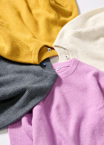 Желтый демисезонный джемпер джемпер Uniqlo