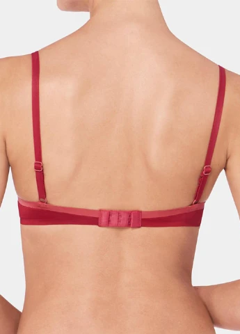 Бордовий безшовний бюстгальтер Sloggi з кісточками поліамід