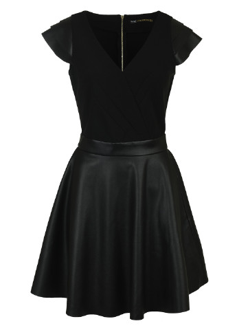 Черное кэжуал платье клеш LOVE REPUBLIC
