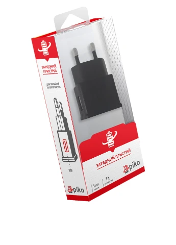 Зарядний пристрій мережеве MSH-TR-106 (1USB1A) (чорний) Piko MSH-TR-106 (1USB1A) (черный) (132665952)