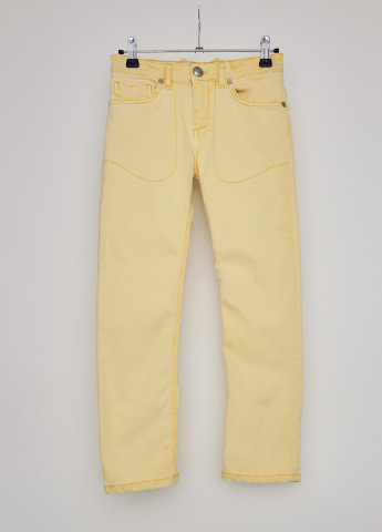 Желтые демисезонные со средней талией джинсы Ra-Re