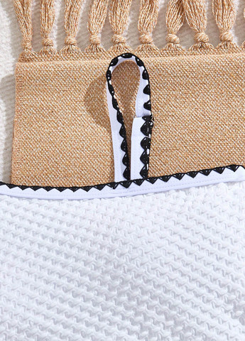 Білий демісезонний купальник суцільний SHEIN