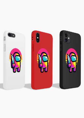 Чохол силіконовий Apple Iphone Xs Амонг Ас Червоний (Among Us Red) (8938-2406) MobiPrint (219558948)