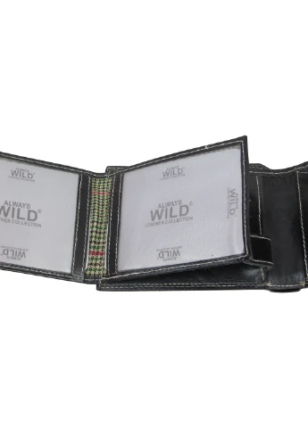 Мужское кожаное портмоне 12,5х9,5х3 см Always Wild (250097277)