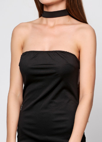 Черное кэжуал платье Podium