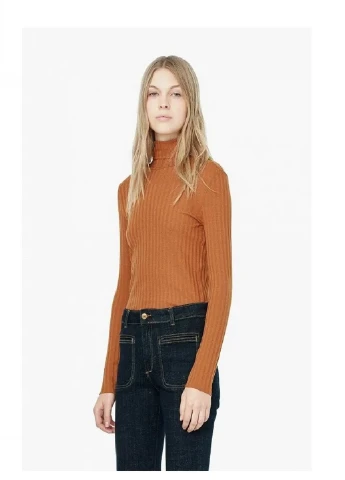 Коричневая блуза Mango