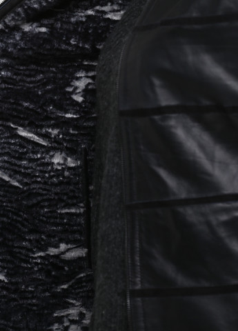 Чорна демісезонна куртка шкіряна двостороння Leather Factory