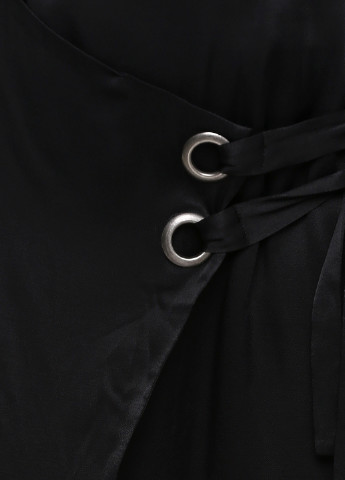 Черная кэжуал однотонная юбка Minus на запах