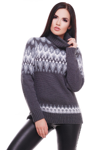 Темно-серый зимний свитер 1 For You