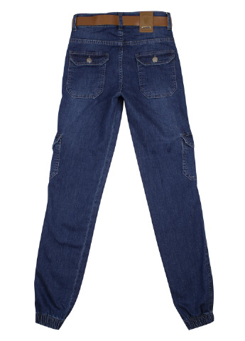 Темно-синие джинсовые демисезонные джоггеры брюки Looks