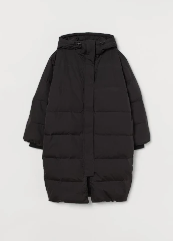 Чорна зимня куртка H&M