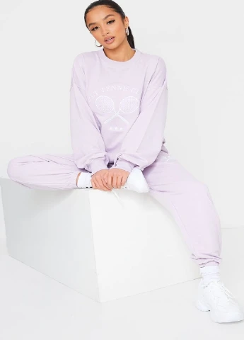 Лавандовий світшот PrettyLittleThing однотонний (252380500)