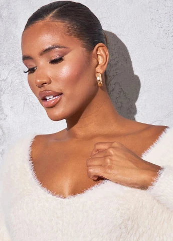 Молочна кежуал cукня сукня светр PrettyLittleThing однотонна
