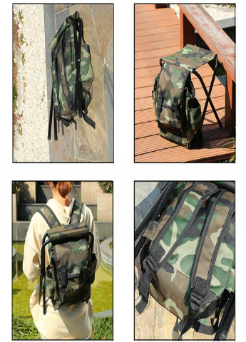 Дорожный туристический стул рюкзак сумка трансформер для путешествий кемпинга со стулом (999547-Т) Хаки Francesco Marconi (247034492)