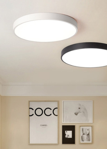 Світильник світлодіодний настінно-стельовий накладний WBL-18/23W WW BK Brille (253893136)