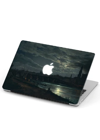 Чехол пластиковый для Apple MacBook 12 A1534 / A1931 Вид Дрездена в полнолуние (3365-2470) MobiPrint (218867483)