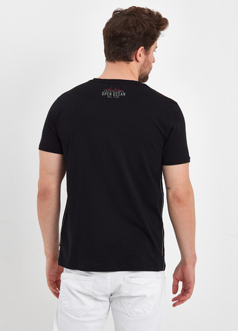 Черная футболка-футболка для мужчин Trend Collection с надписью