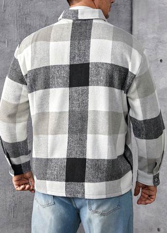 Цветная кэжуал рубашка в клетку SHEIN