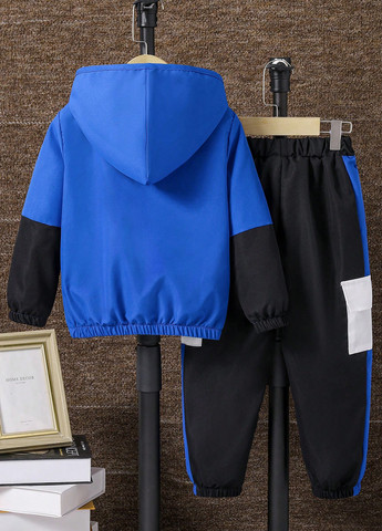 Синій демісезонний комплект (анорак, штани) SHEIN