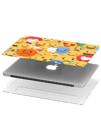 Чохол пластиковий для Apple MacBook Pro Retina 15 A1398 Смайли (6353-2522) MobiPrint (218867732)
