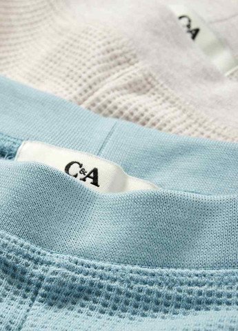 Комбинированные кэжуал демисезонные зауженные брюки C&A