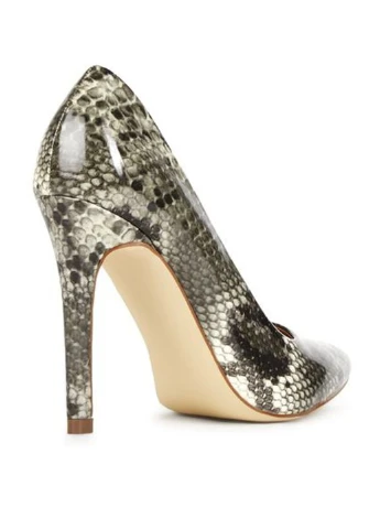 JustFab Туфли лодочки серый з искусственная кожа, германия — демисезон (22189085)