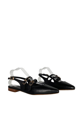 Lonza Туфли слингбеки черный з натуральная кожа, украина — лето (347579829)