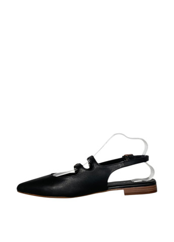 Lonza Туфли слингбеки черный з натуральная кожа, украина — лето (347579829)