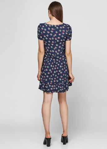 Темно-синее кэжуал платье Paul & Joe с рисунком