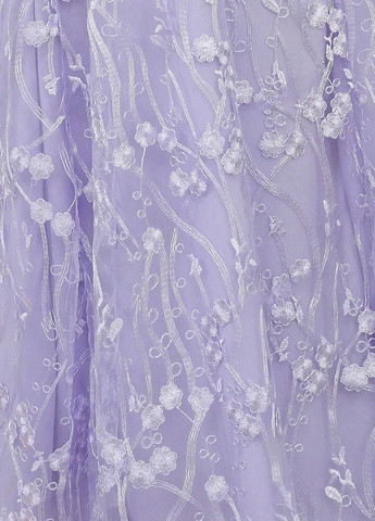 Сиреневое праздничный платье клеш, с открытой спиной SHEIN однотонное