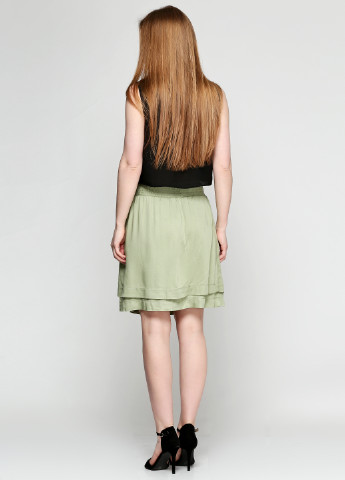 Оливковая кэжуал однотонная юбка Dina be by Francesca's мини